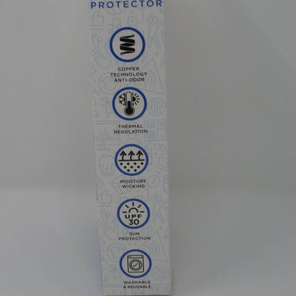 Copper Fit Guardwell Face Protector Blue Youth One Size